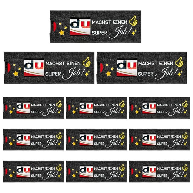 Detalle de Mitarbeiter Geschenk - 12 Stück Hülle Filz Kompatibel mit Duplo Schokoriegel Geschenk Verpackung, Kleine Geschenke für Kollegen Team Dankeschön Jobwechsel Ruhestand
Mitarbeiter Geschenk - 12 Stück Hülle Filz Kompatib…