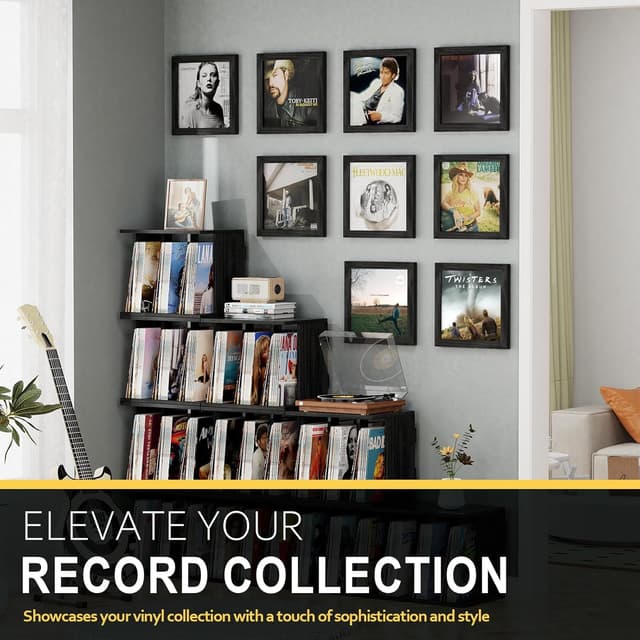 Thumbnail 6 de Emfogoo Porte Vinyle Murale 12x12 Noir