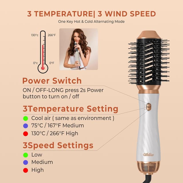 Thumbnail 6 de UKLISS Airstyler 6 in 1 Spazzola Us Modern