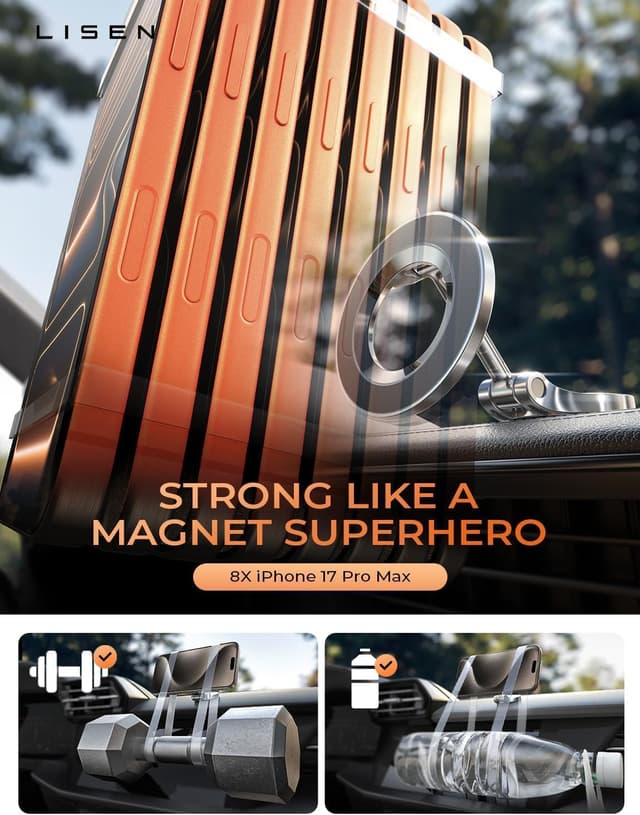 Thumbnail 3 de Lisen MagSafe Car Mount for iPhone 17 Pro Max ⚙