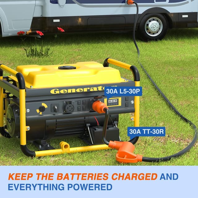 Detalle 2 de Nilight RV Generator Adapter Cord (30 Amp L5-30P to TT-30R, 10 AWG, 14.3 in)