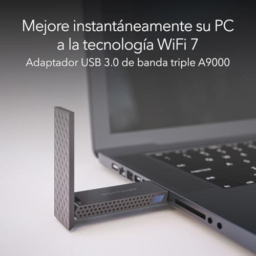 Detalle 2 de NETGEAR A9000 Adaptador USB 3.0 WiFi 7 6,5 Gbps