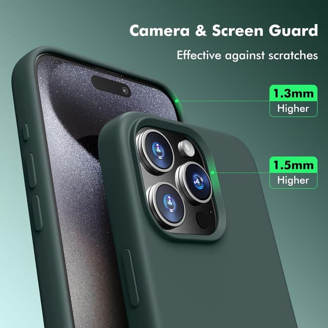 Detalle de TIIXXA iPhone 15 Pro silicone case 6.1-inch