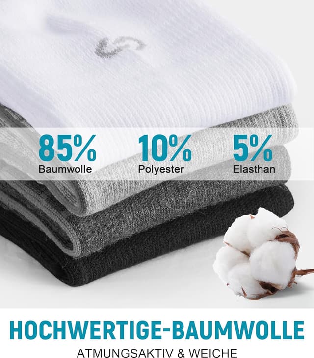 Thumbnail 1 de coskefy Quarter Sneaker Socken 6 Paar