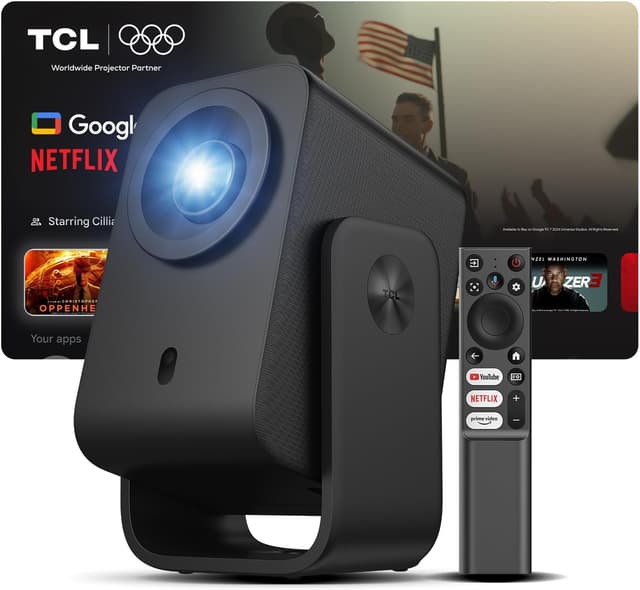 Detalle de TCL C1 Mini Projector (Google TV & Netflix certified) with Wi‑Fi, Bluetooth and Auto Focus