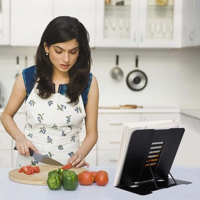 Thumbnail 4 de Adjustable Metal Book Stand 20×16×19cm