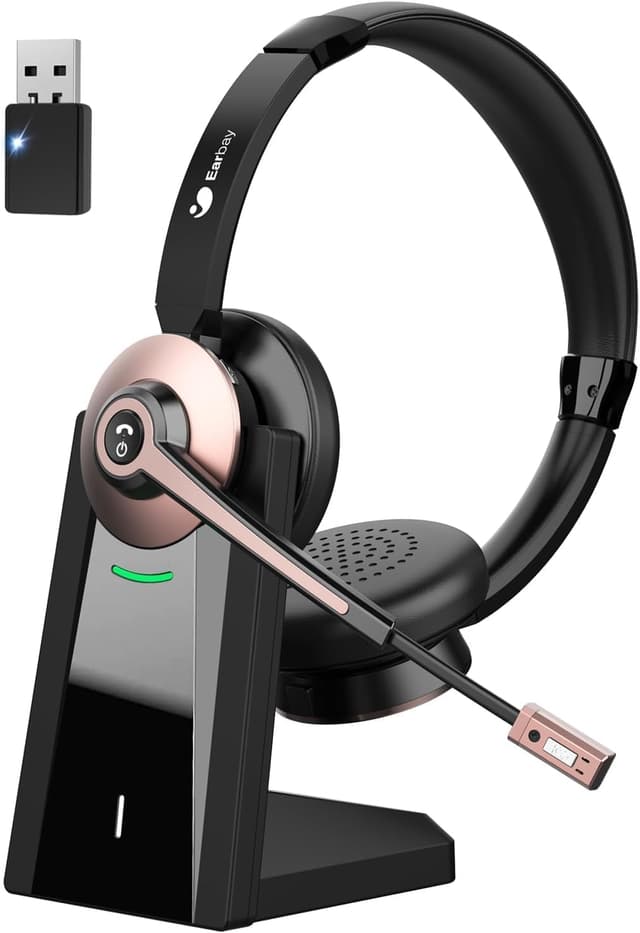 Detalle de Earbay Kabelloses Headset Bluetooth 26 h 📞