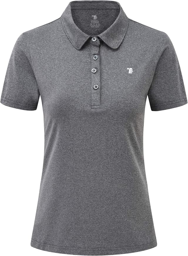 Detalle de YSENTO Damen Golf-Poloshirt Kurzarm – schnelltrocknend, atmungsaktiv & UPF 30+