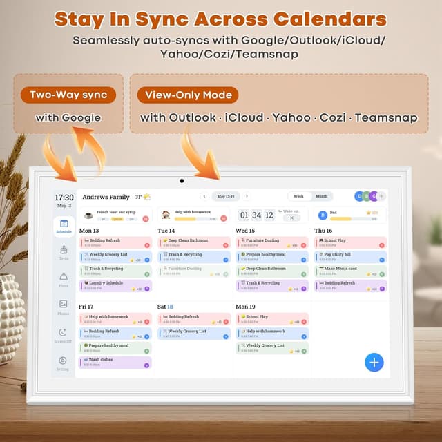 Thumbnail 2 de Hesmor 15.6" Digital Calendar 32GB