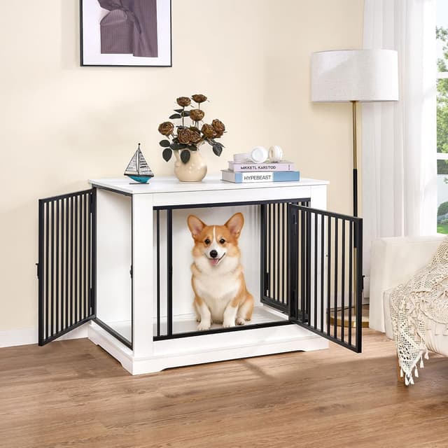 Thumbnail 6 de BEWISHOME EMGL03W Jaula para perros 81 cm