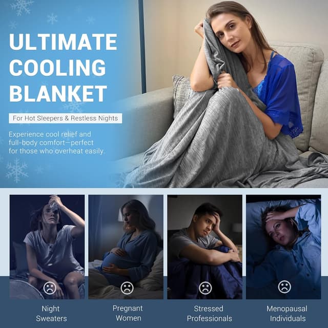 Detalle 2 de Elegear Revolutionary Cooling Blanket King (Arc-Chill 3.0) 90 x 90 for Hot Sleepers