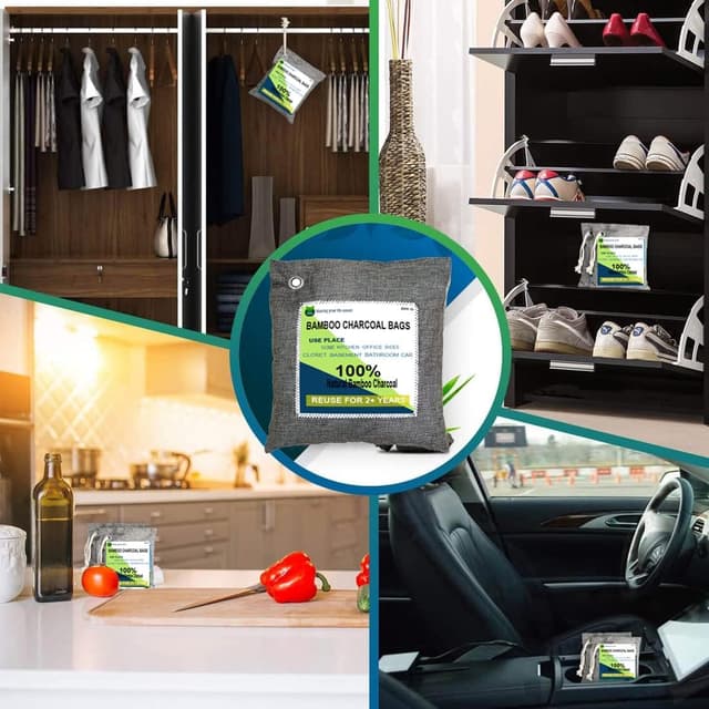 Thumbnail 5 de Charcoal Bags Bamboo 4 Pack 4x200g