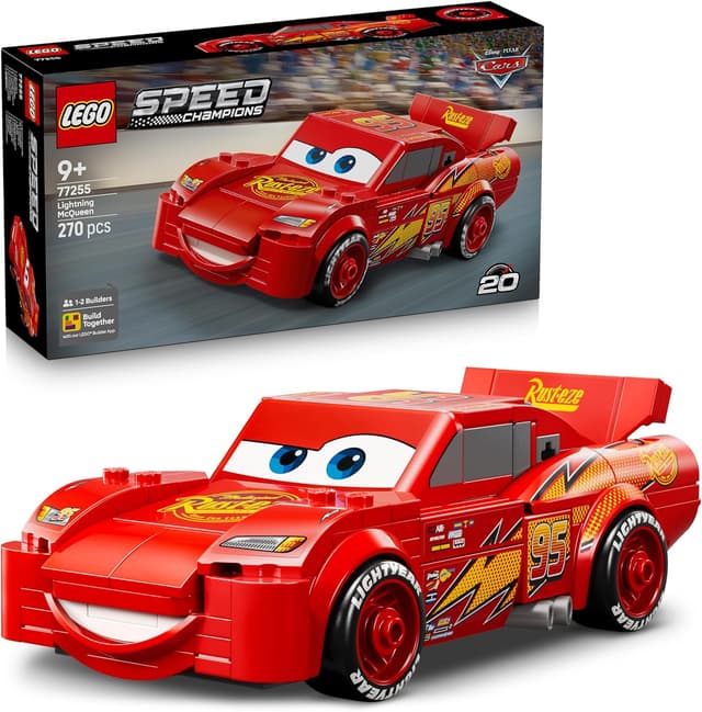 Detalle de LEGO Lightning McQueen 77255 race car kit
