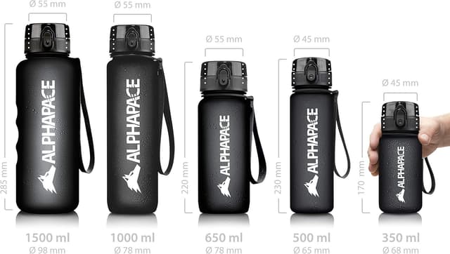 Detalle 2 de ALPHAPACE Gourde étanche sans BPA avec insert à fruits — modèles 350 ml à 1500 ml