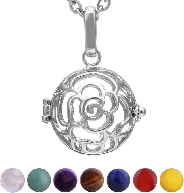 Detalle 2 de Collana Morella in acciaio, 70 cm