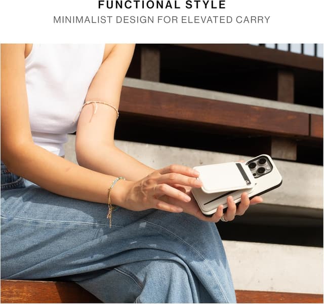 Thumbnail 6 de Native Union Active Wallet Stand MagSafe card holder with 4-card storage and fold-out stand (Sandstone)