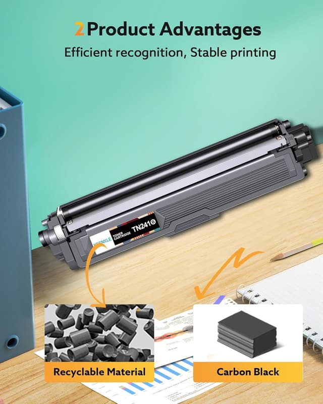 Detalle 2 de TN241BK TN242BK Schwarz Toner für Brother kompatibel