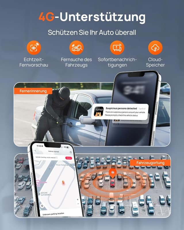 Thumbnail 4 de 70mai 4K A810S Dashcam vorne mit STARVIS 2 HDR