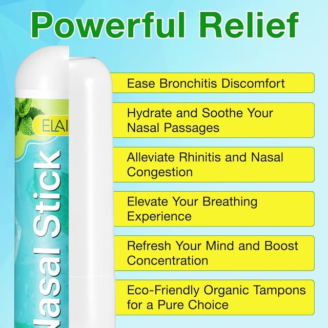 Detalle 2 de Nasal Stick Inhalierstift 4 Pack fürs freie Atmen