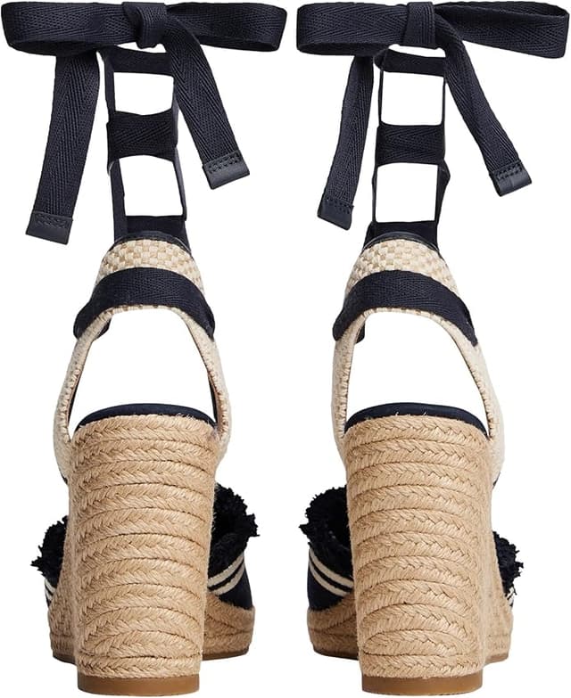 Detalle 2 de Tommy Hilfiger Alpargatas Fringe Canvas tacón 38