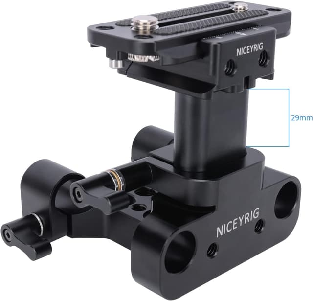 Thumbnail 6 de NICEYRIG Baseplate with Arca Lifting 29mm Head Baseplate (15mm Rod Rail Clamp) for Camera 548