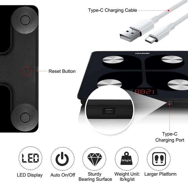 Thumbnail 3 de RENPHO Elis 1 Báscula de grasa con Bluetooth