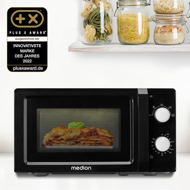Thumbnail 1 de MEDION MD11475 Microondas compacto 20L 700W con temporizador🖤