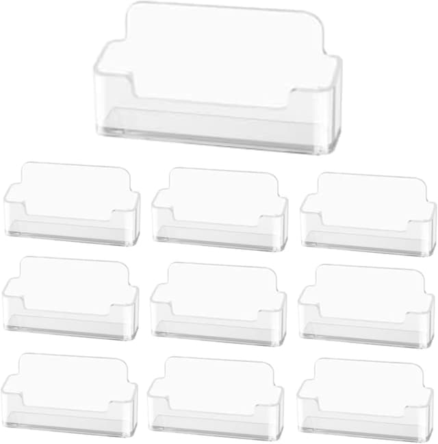 Detalle de flintronic Porte-cartes de Visite Lot de 10 Transparent