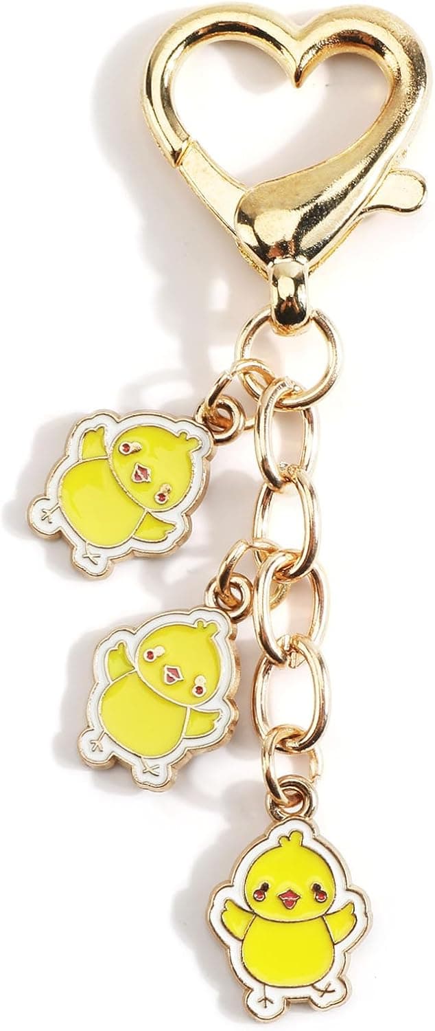 Detalle de OBEISN personalisierter süßer Tier-Schlüsselanhänger als Taschenanhänger – Geschenkidee für Schwester, Freundin & Freunde