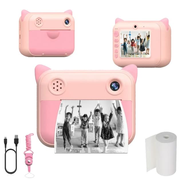 Detalle de Klack Cámara Infantil Digital Rosa con Impresión Instantánea 📸