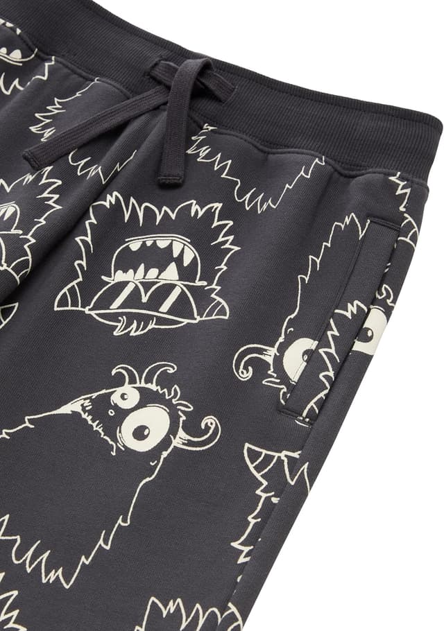 Detalle de TOM TAILOR pantaloni da jogging in felpa con motivo mostro per bambini e ragazzi