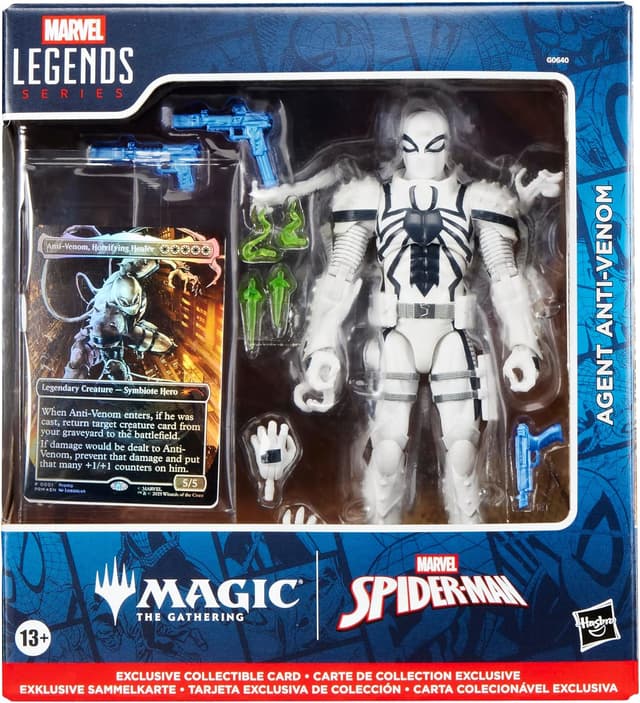 Detalle de Hasbro Marvel Legends Agent Anti-Venom (Spider-Man) Action-Figur inkl. exklusive Foil Sammelkarte
