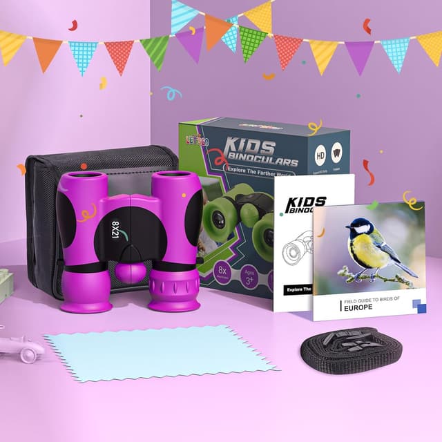 Thumbnail 6 de Anginne Kinder-Fernglas 8x21 mit Vergrößerung – stoßfestes Kompaktfernglas für Jungen & Mädchen (ab ca. 4 bis 12 Jahre)