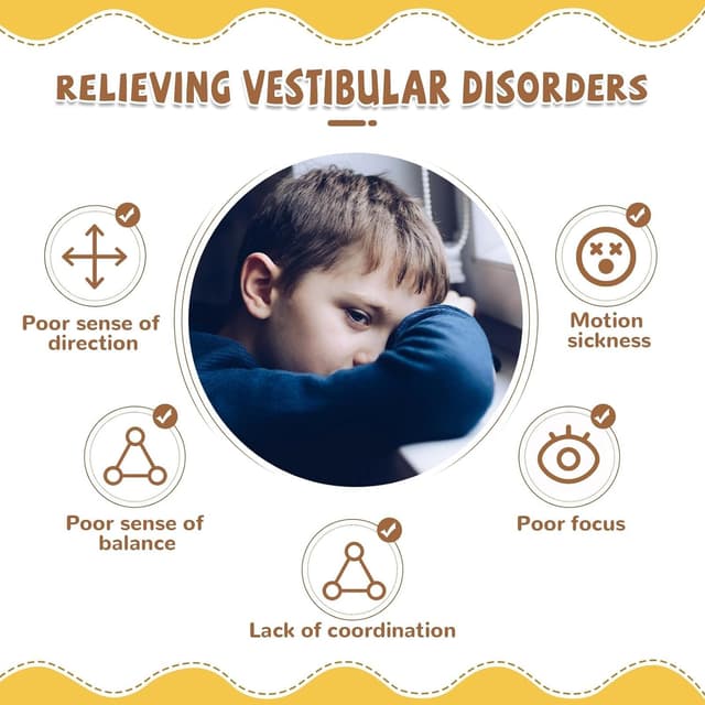 Detalle de Zhenx 360° Spinning Sensory Chair for Autistic Kids (Ages 3–18) — Blue, 220 lb Capacity