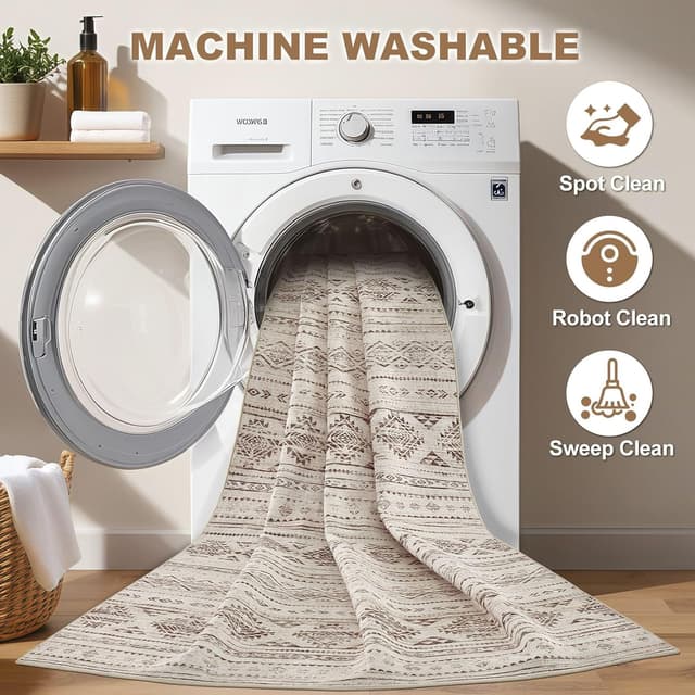 Detalle de Nakagishi 5x8 Washable Area Rug