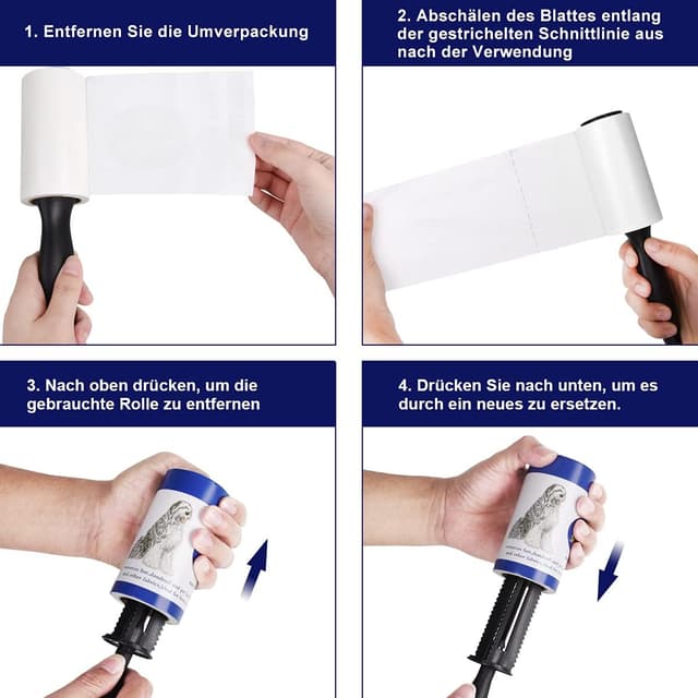 Thumbnail 2 de Vabaso Fusselrolle 330 Blätter 46,2m 🧹