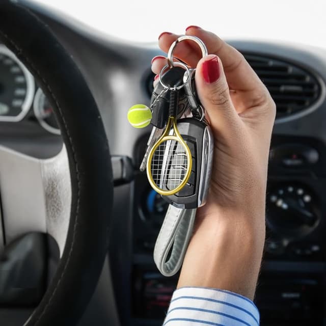 Thumbnail 3 de EQLEF Schlüsselanhänger Metall Tennis Schläger 1 Stück