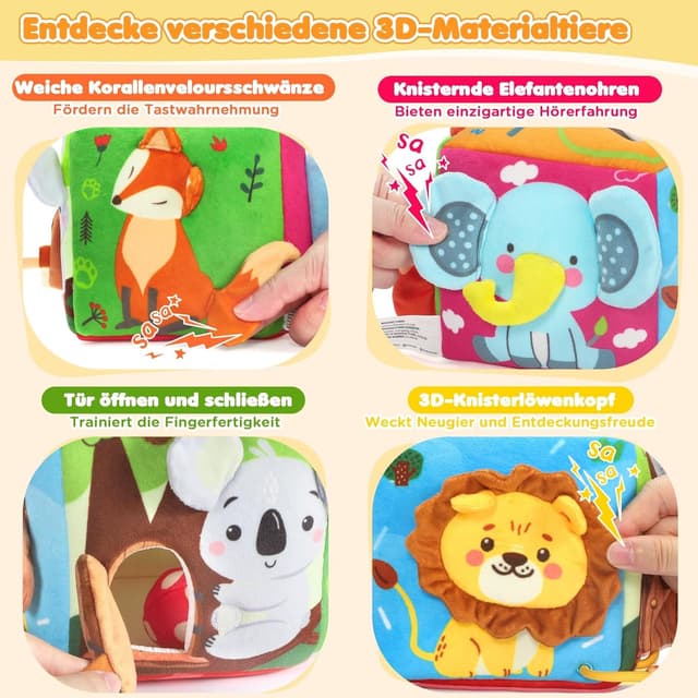Thumbnail 5 de URMYWO Montessori Baby Spielzeug Tissue Box 6 12 Monate