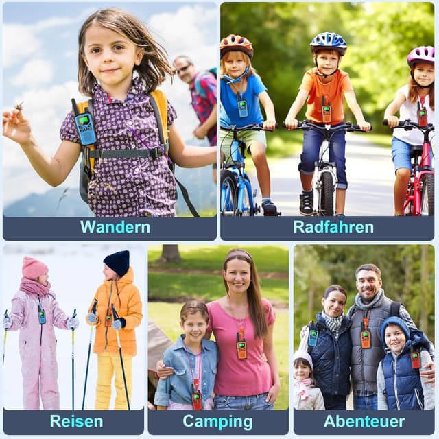 Thumbnail 4 de Rabigala Walkie Talkie 3er Set Kinder 5 km Reichweite