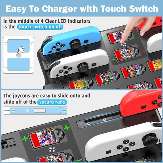 Detalle 2 de Tokluck Switch Storage Tower Charging Dock