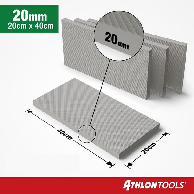 Detalle 2 de ATHLON TOOLS 4x MaxProtect Premium Garagen-Wandschutz (Türkantenschutz) selbstklebend, Grau