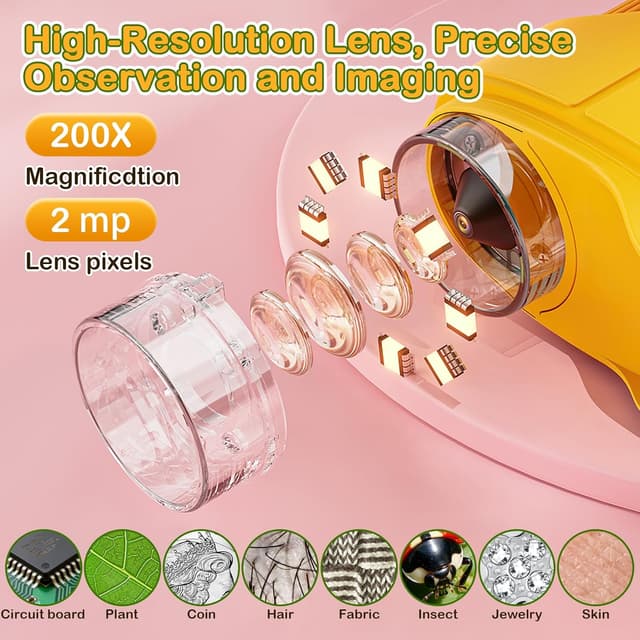 Detalle de GlobalCrown Microscope enfant 200x