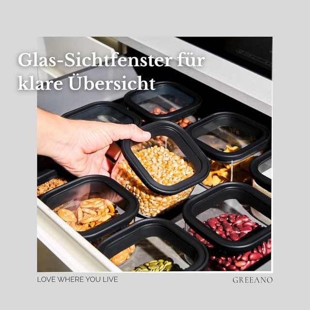 Thumbnail 3 de Greeano Vorratsgläser 1200ml 🧂