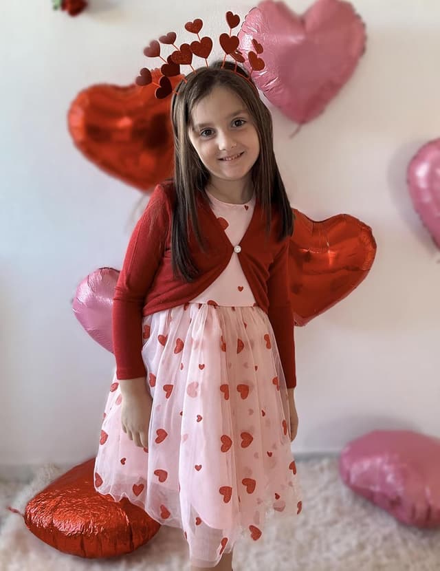 Detalle de Arshiner Mädchen-Bolero Strickjacke mit Knopfverschluss (offene Vorderseite), 8 bis 14 Jahre