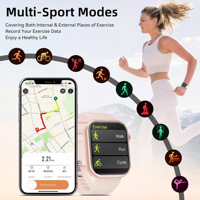 Thumbnail 4 de Hwagol Smart Watch 1.85" fitness tracker