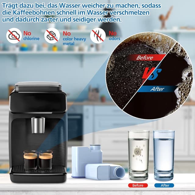 Detalle de isinlive Ersatzwasserfilter für Philips Aqua Clean CA6903/10, CA6903/22 & CA6903/… (4 Stück)