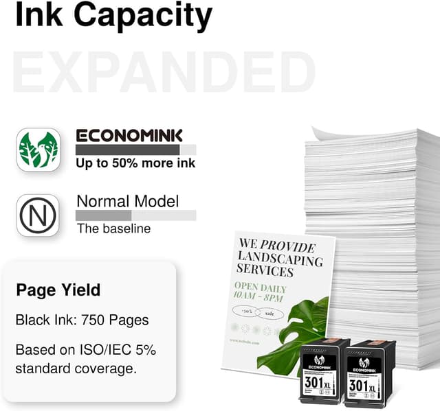 Detalle 2 de 301XL Black Ink Cartridges 2 Pack