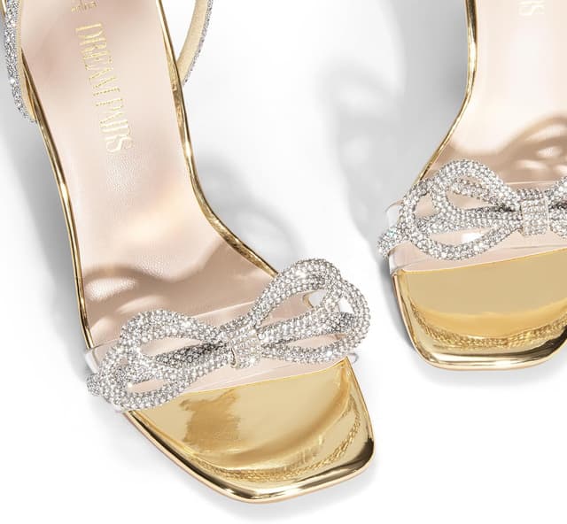 Detalle 2 de Double Bowknots Crystal Sandals, 3.94