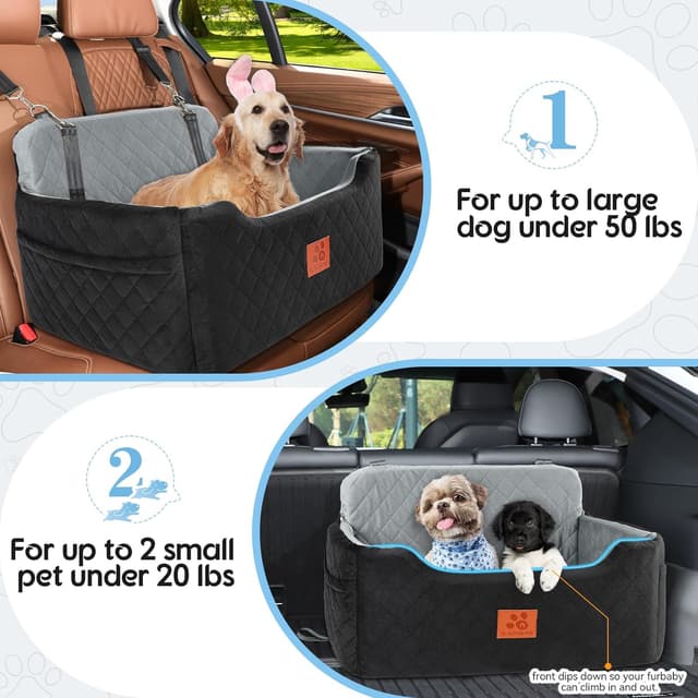 Thumbnail 3 de Dog Car Seat Booster for Dogs 50 lbs