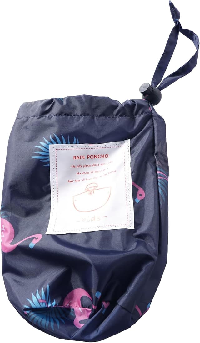 Detalle 2 de QIKADO Regenponcho Kinder wasserdicht faltbar für 1–12 Jahre